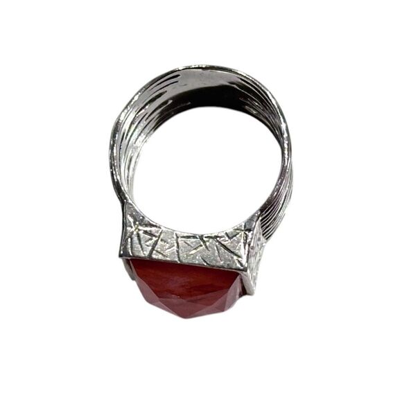 Silpada R1191 Retired 925 Sterling Silver Cherry Pink Quartz Ring Size 6 - Picture 4 of 7